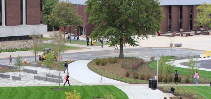 aerial view of Robinson Circle