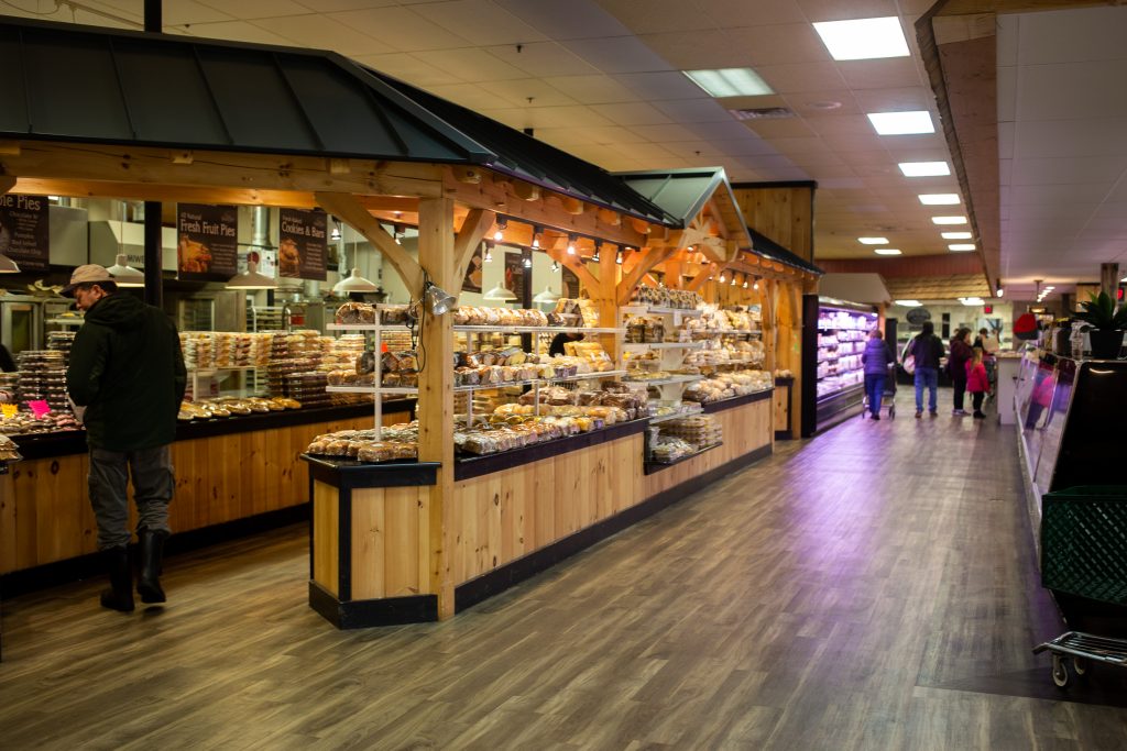 a view of the inside of the Farmer's Market