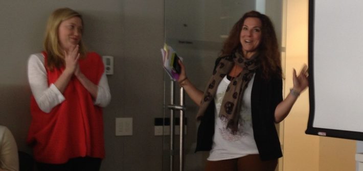 Rowan alumna Denise Vitola with her team at her agency