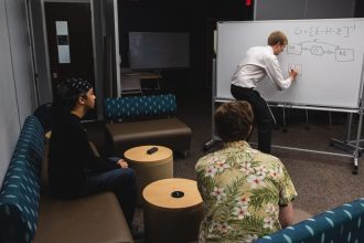 Dr. Erik Hoy teaching his interns