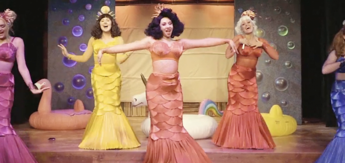 Rowan alumna Vanessa Vause in a performance of "The Little Mermaid"