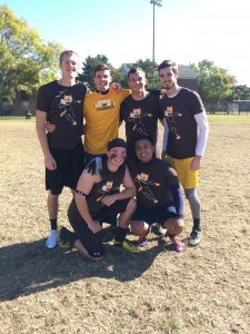 William Moylan (top row, second from left) credits his on-campus experience with Unified Sports with his own work as a special education teacher.  