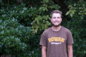 Psychology major and transfer student Greg Joyce
