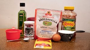 Ingredients for pizza.