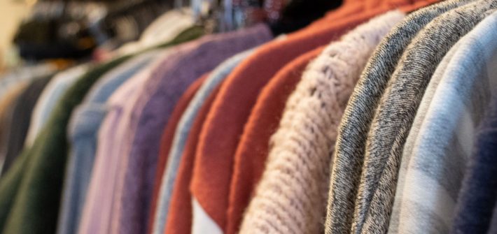 Close up shot of clothing at Maggie Paige Boutique