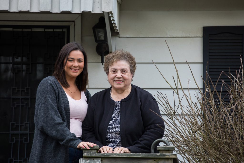 Maria Mancini and her Nonna at their Glassboro home