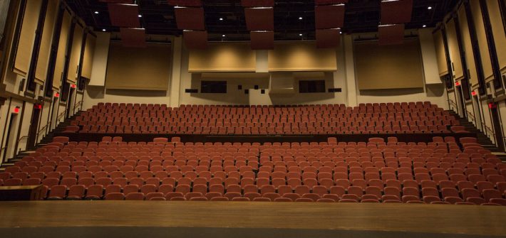 A wide shot of one of Rowans concert halls.