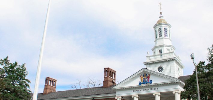Exterior photo of the top of Bunce Hall.