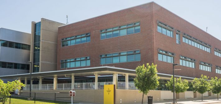 Exterior photo of James Hall on Glassboro campus.