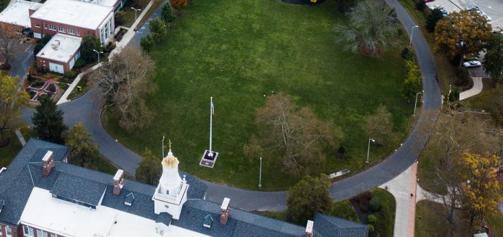 Drone shot of Bunce Green