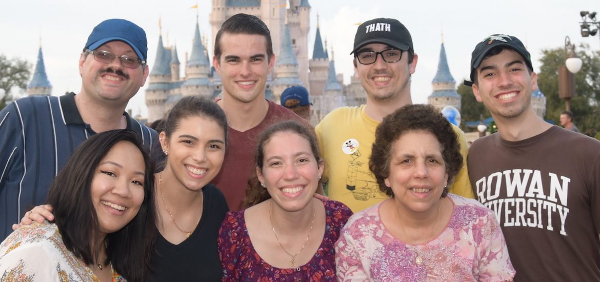 A family photo at Disney World.