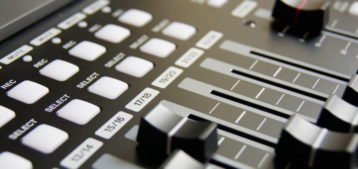 Stock image of music industry technology.