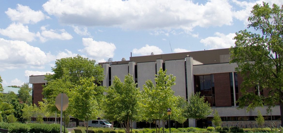 Exterior shot of Robinson Hall