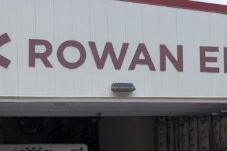 Exterior shot of Rowan EMS building