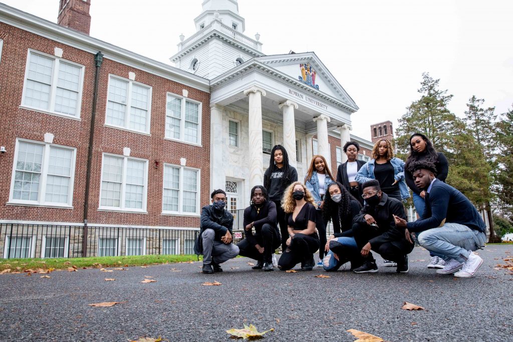 Group members of PROFfamily in front of Bunce Hall.