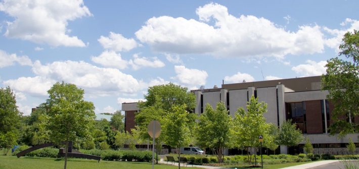 Exterior shot of campus.