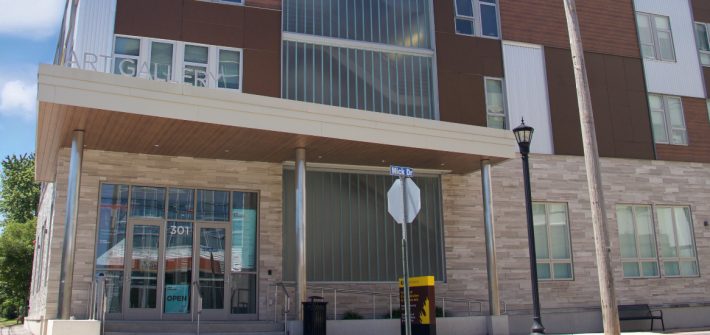 Exterior shot of 301 High Street.