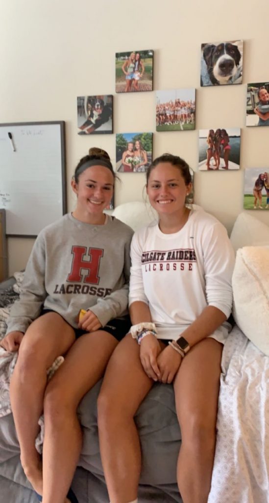 Natalie (left) and first-year roommate Jenna (right).