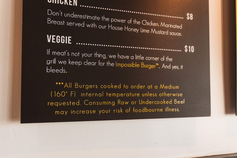 Menu from Burger Barr in Sewell.