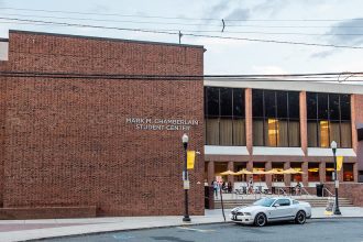Exterior shot of the Chamberlain Student Center.