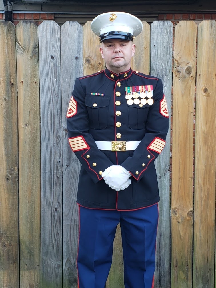 Morgan Kelley in the United States Marine Corps.