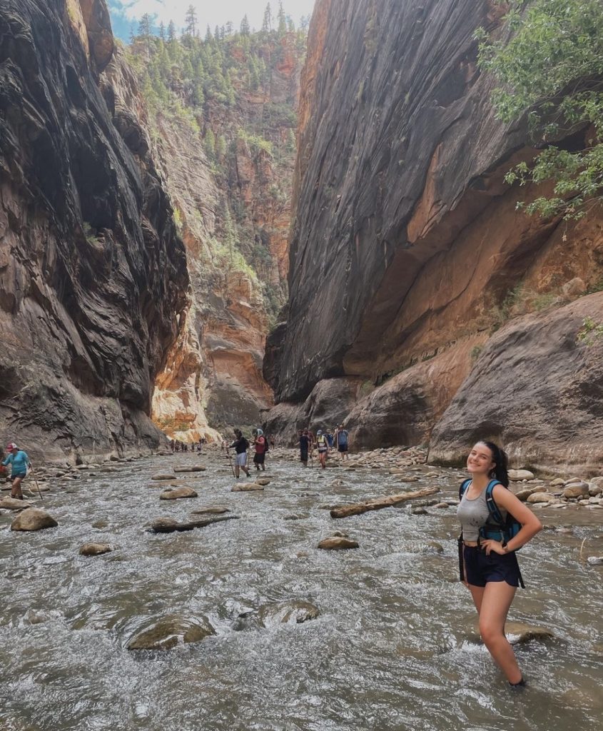 Sofia at Zion National Park.