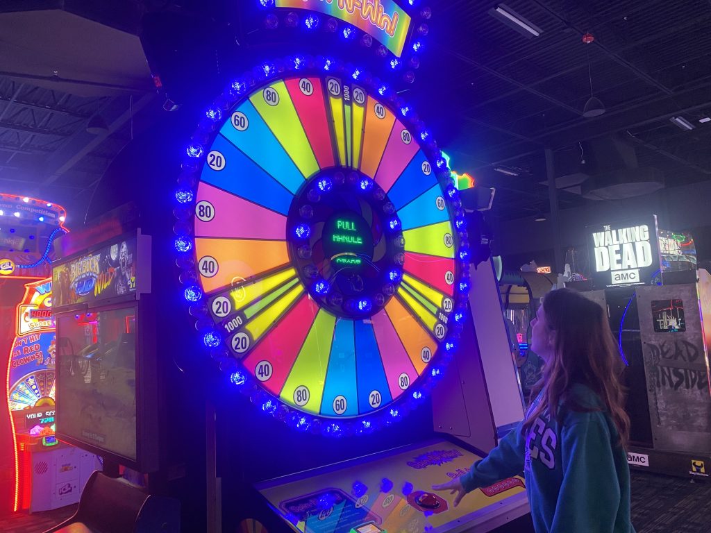 Loredonna at spin-to-win game
