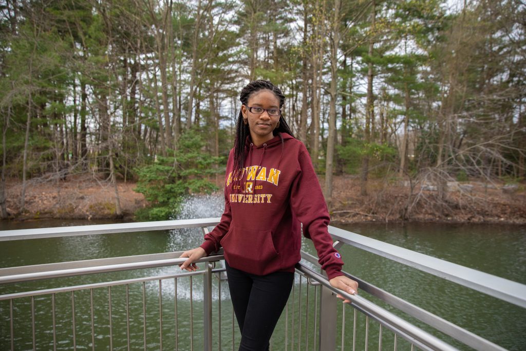 Dalsha at engineering pond.