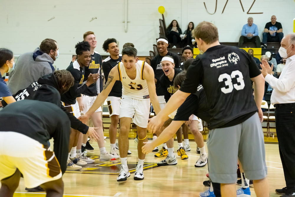 Marko is introduced before a game.