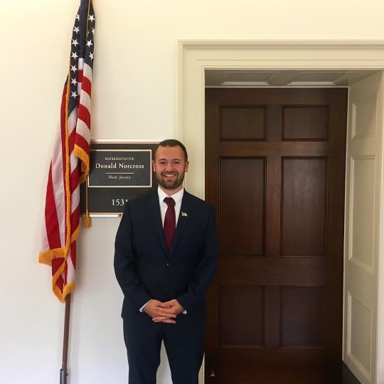 Conor is outside Congressman Norcross's office on Capitol Hill.