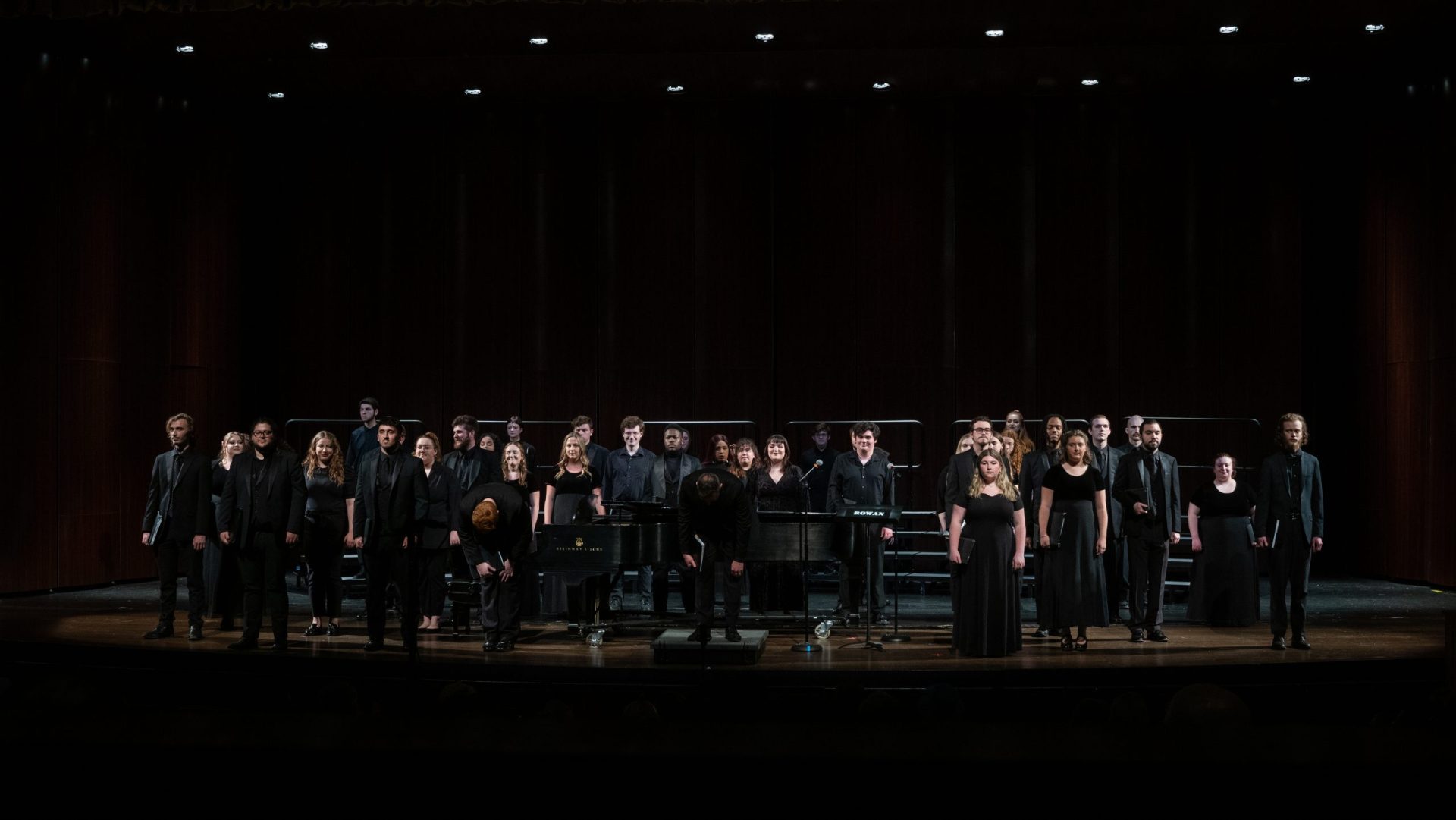 Pictured: The Rowan University Concert Choir Singing in their final performance of the spring 2023 semester.